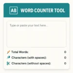 Word Counter Tool – शब्द मोजण्यासाठी सोपं टूल